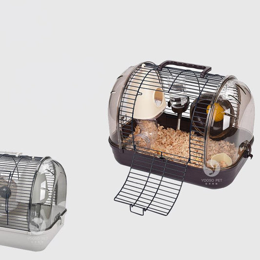 Japanese Elegance: Transparent Base Luxury Hamster Cage