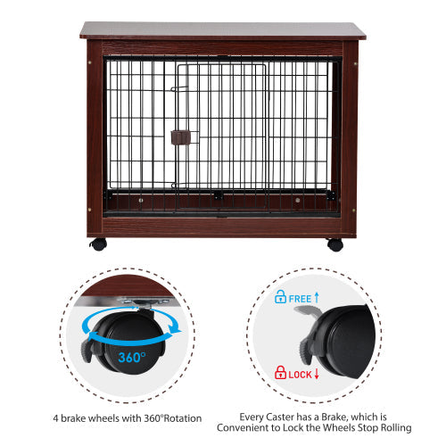 39¡± Length Furniture Style Pet Dog Crate Cage End Table